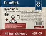 Duravent 6DP-09 Duraplus All-fuel Chimney 6IN. X 9IN. Diameter Pipe. Fixed Price $98.88.
