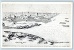 1954 Jamestown Virginia Postcard Sketch From Log Margaret John Anthony Chester. Fixed Price $6.47.