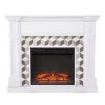 Southern Enterprises Sei Furniture Engineered Wood Electric Fireplace White. Fixed Price $546.44.