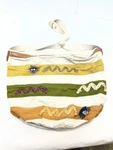 Vintage Canvas Handbag Tote Boho Mid Century 14.5 X 11. Fixed Price $13.09.