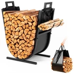 Latihuum Firewood Rack Outdoor And Indoor - 27 Inch(h) X 20.5 Inch(w) Rustpro.... Fixed Price $35.22.