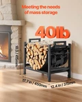 Indoor Firewood Rack, 1.5 Ft Curved Log Holder With Canvas Carrier, 40LB Weight. Fixed Price $70.16.