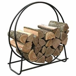 Panacea Black Tubular Steel Log Hoop Rack 40 In. Wood Stove Fireplace Tools. Fixed Price $63.00.