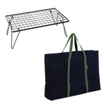 Uniflame Field Rack Steel Black & Tote Bag. Fixed Price $189.90.