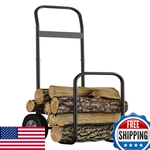 Beauty Firewood Log Cart Carrier Outdoor And Indoor Rack Storage. Fixed Price $124.78.