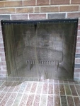 Midwest Hearth Mesh 24 X 32 Antique Brass Finish(mhfirescreen). Fixed Price $40.00.