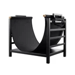Doeworks Indoor Firewood Rack 18 Inch Fireplace Log Holder With Canvas Carrier. Fixed Price $46.50.