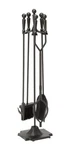 Uniflame 5-PIECE Fireset With Ball Handles, Black. Fixed Price $49.99.