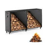 8FT Firewood Rack Outdoor With Cover, Heavy Duty Square Metal Storage Lo.... Fixed Price $87.03.