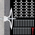 25 Sets Plastic Self Drilling Drywall Anchor Kit With Screws And Keys. Fixed Price $18.29.