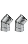 Pack Of 2 Metal-fab 4" Direct Vent 45 Degree Swivel Elbow. Fixed Price $138.75.