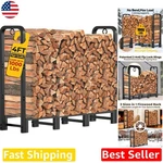 4FT Steel Firewood Log Rack - Indoor/outdoor Weather Resistant. Fixed Price $119.98.