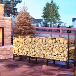 Strong Firewood Rack Large Log Holder Storage Stand Steel Frame Construction. Fixed Price $65.91.