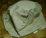 Songmics Round Fire Pit Cover 36"D By 24"H Oxford Fabric Waterproof New. Fixed Price $14.75.