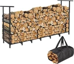 Vailge Firewood Rack Outdoor 8FT With Waterproof Carrier Bag, Adjustabl. Fixed Price $40.00.