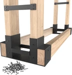 Mr Ironstone Firewood Outdoor Indoor, Brackets Kit Black. Fixed Price $56.14.