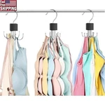 3 Pack Space Saving Bra Hangers 18 Hooks Claw Design Rotating Organizer Closet. Fixed Price $8.32.