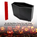 36 Led Red+blue Flame Fire Light Stage Simulated Decor Lamp Dj Xmas Party. Fixed Price $150.04.