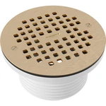 Proflo PF42846 6" Brass Grate With 4" Adjustable Drain - 3.5. Fixed Price $62.18.