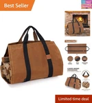 Firewood Log Carrier Tote Bag With Super Strong Double Straps Reinforce, .... Fixed Price $42.53.