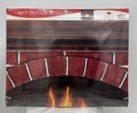 Realistic Brick Fireplace Stand-up: Perfect Holiday Decoration & Party Prop New. Fixed Price $22.50.