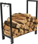 Outdoor 30-INCH Firewood Log Rack Small Fireplace Pit Storage Hol. Fixed Price $87.99.