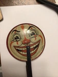 10 Noise Clacker Clapper Smiling Face 1920 B Co Wood Handle Very Old. Fixed Price $129.00.