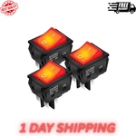 3PACK 30A 250V KCD2 KCD4 Rocker Switch Dpst Pin Red Lighted 120V Toggle. Fixed Price $12.87.