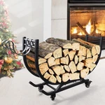 Firewood Rack Outdoor Indoor With Handle 29.5 Inch Storage For Fireplace Patio. Fixed Price $42.02.