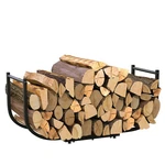 U-shaped Heavy Duty Metal Log Holder, Firewood Rack Stand For Fireplace Outdoor. Fixed Price $23.99.