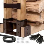 Pack Firewood Outdoor 2X4 Brackets For Lumber Storage Log H. Fixed Price $53.99.
