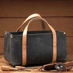 Leather Firewood Carrier, Tool Roll Log Holders, Best Gift,. Fixed Price $125.00.