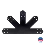 Outdoor Accents Mission Collection 12:12 Pitch Zmax, Black Powder-coated Gable. Fixed Price $106.05.