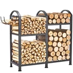 Firewood Indoor With Hooks, 31INCH Rack, 2-TIER Log Holders For.... Fixed Price $78.63.