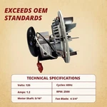 Quadrafire Combustion Blower Motor Upgrade For 1200, Castile, Santa Fe Models. Fixed Price $113.40.