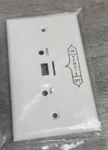 White Wallplate Only For VR-1A RR-1A Remote Control System Real Fyre. Fixed Price $12.75.
