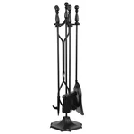 5PCS 30.7"H Wrought Iron Fireside Large Sets. Fixed Price $43.58.