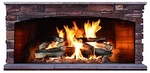 Cardboard Fireplace Stand Up Fake Brick Cutout Decoration For The Background. Fixed Price $17.95.