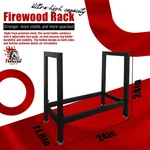 For Home Fireplace Decoration Industrial Rustic 24" Firewood Log Rack In/outdoor. Fixed Price $29.00.