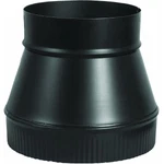 (5)-BLACK 6" Dia 8" 24 Ga Furnace Stove Pipe Increaser Imperial BM0062. Fixed Price $138.89.