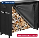 Vivohome 4FT Heavy Duty Indoor Outdoor Firewood Storage Log Rack And Cover Combo. Fixed Price $124.98.