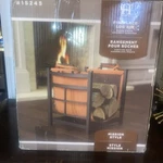 Panacea Mission Log Bin With Synthetic Leather And Alloy Steel Carrier Rack. Fixed Price $65.00.