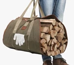 Firewood Log Carrier/ Tote/outdoor Bag W/double Straps/comfyhome. Fixed Price $5.00.
