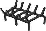 17" Fireplace Grate, Solid Steel Firewood Burning Rack, Heavy Duty Grates,. Fixed Price $64.17.