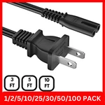 Of Standard Ac Power Cord Cable 2 Slot Figure 8 3FT 5FT 10FT Iec C7. Fixed Price $89.99.
