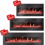 40/50/60" Electric Fireplace Recessed Insert Or Wall Mounted Standing Heater. Fixed Price $122.00.