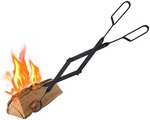 26" Fireplace Tongs Log Grabber Indoor Outdoor Firewood Oven Inches, Black. Fixed Price $17.30.