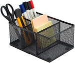 Modern Metal Mesh 4 Compartment Office Supplies Storage Organizer Caddy Rack. Fixed Price $21.99.
