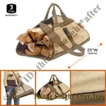 25" Wide Log Carrier Canvas Tote Carrying Bag Holder Veranda. Fixed Price $29.66.