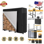 Firewood Holder Rack 4FT Outdoor, Strong Steel Stand, Waterproof Protection. Fixed Price $120.23.